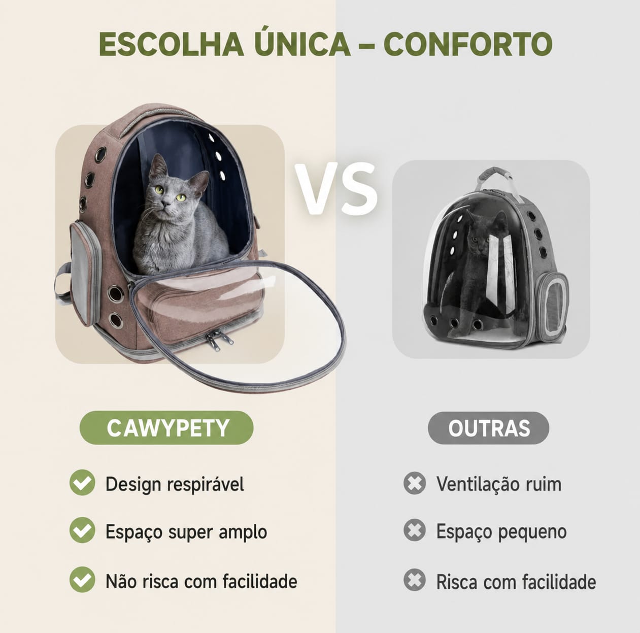 Mochila de Transporte para Pets