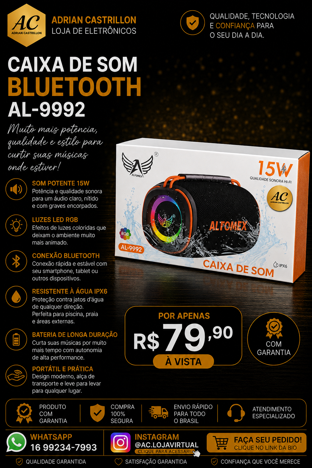 Caixa De Som Tomex