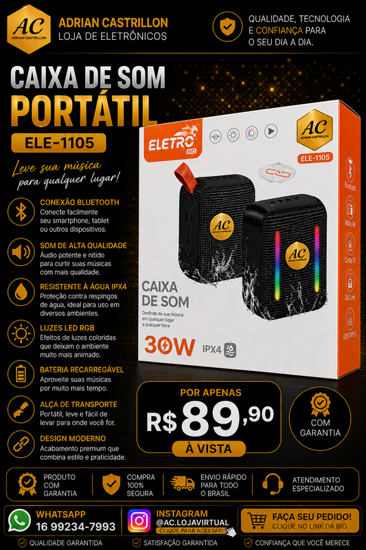 Caixa De Som Portátil