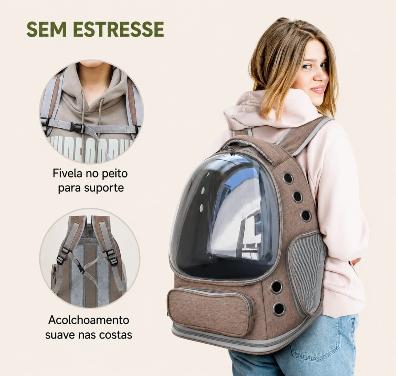 Mochila de Transporte para Pets