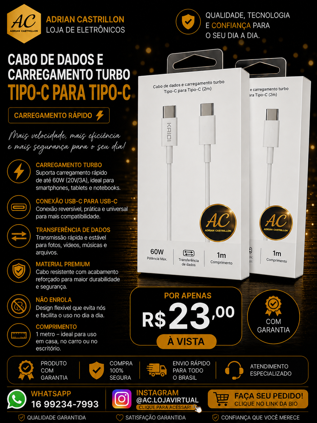 Cabo C Para Tipo C