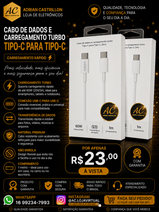 Cabo C Para Tipo C