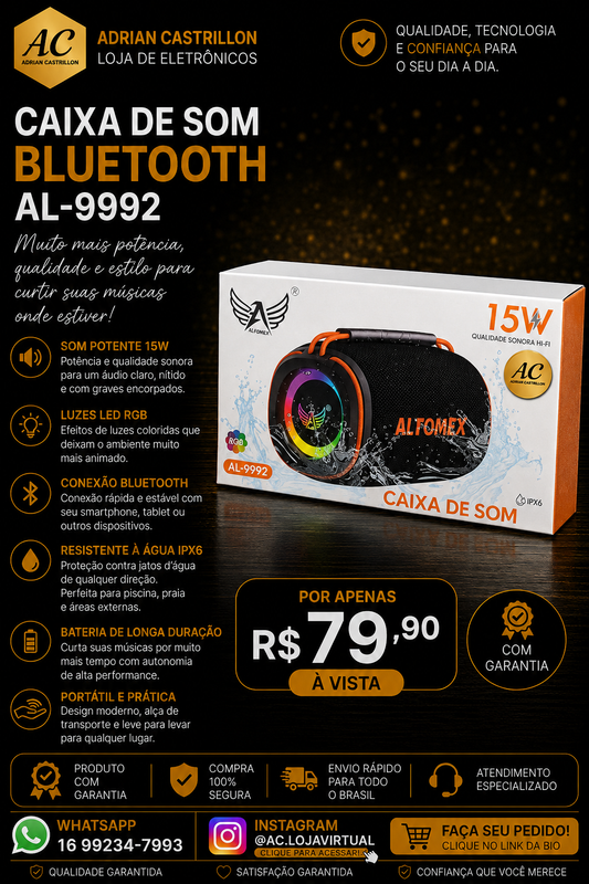 Caixa De Som Tomex