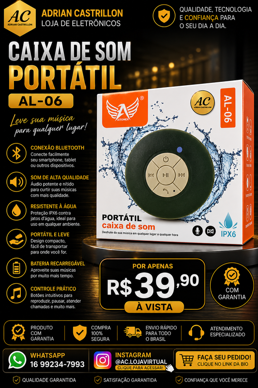 Caixa De Som Portátil