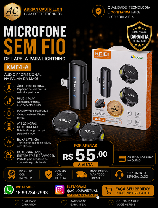 Microfone de Lapela iOS