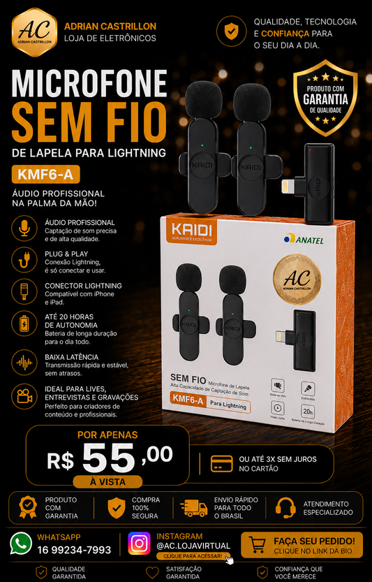 Microfone de Lapela