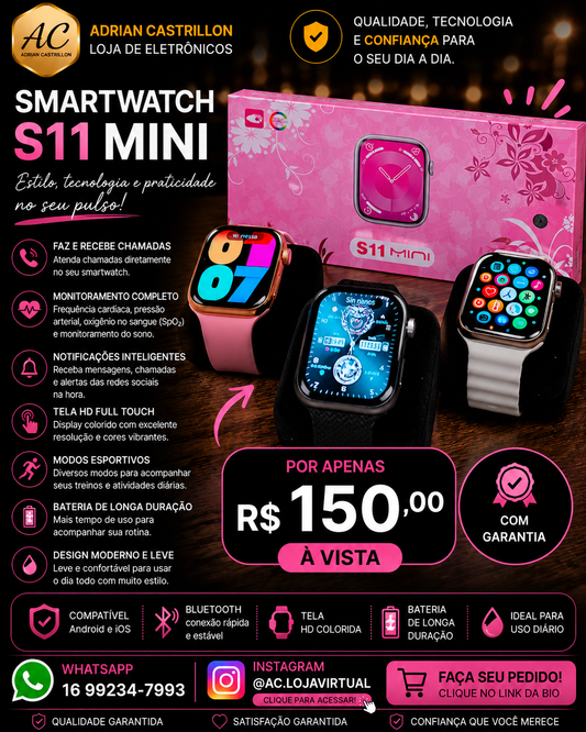 Relógio S11 Mini